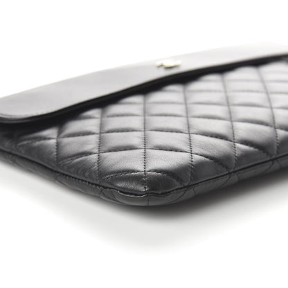 Chanel Lambskin Quilted Medium Flap Cosmetic Case Black 6 of 11