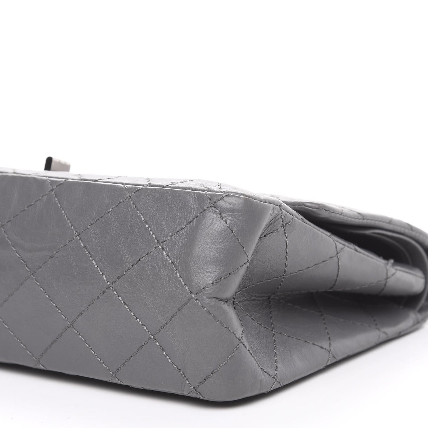Aged Calfskin Quilted 2.55 Reissue 226 Flap Grey