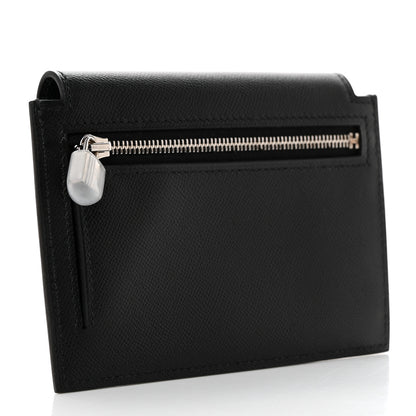 Hermes Epsom Kelly Pocket Compact Wallet Black 3 of 7