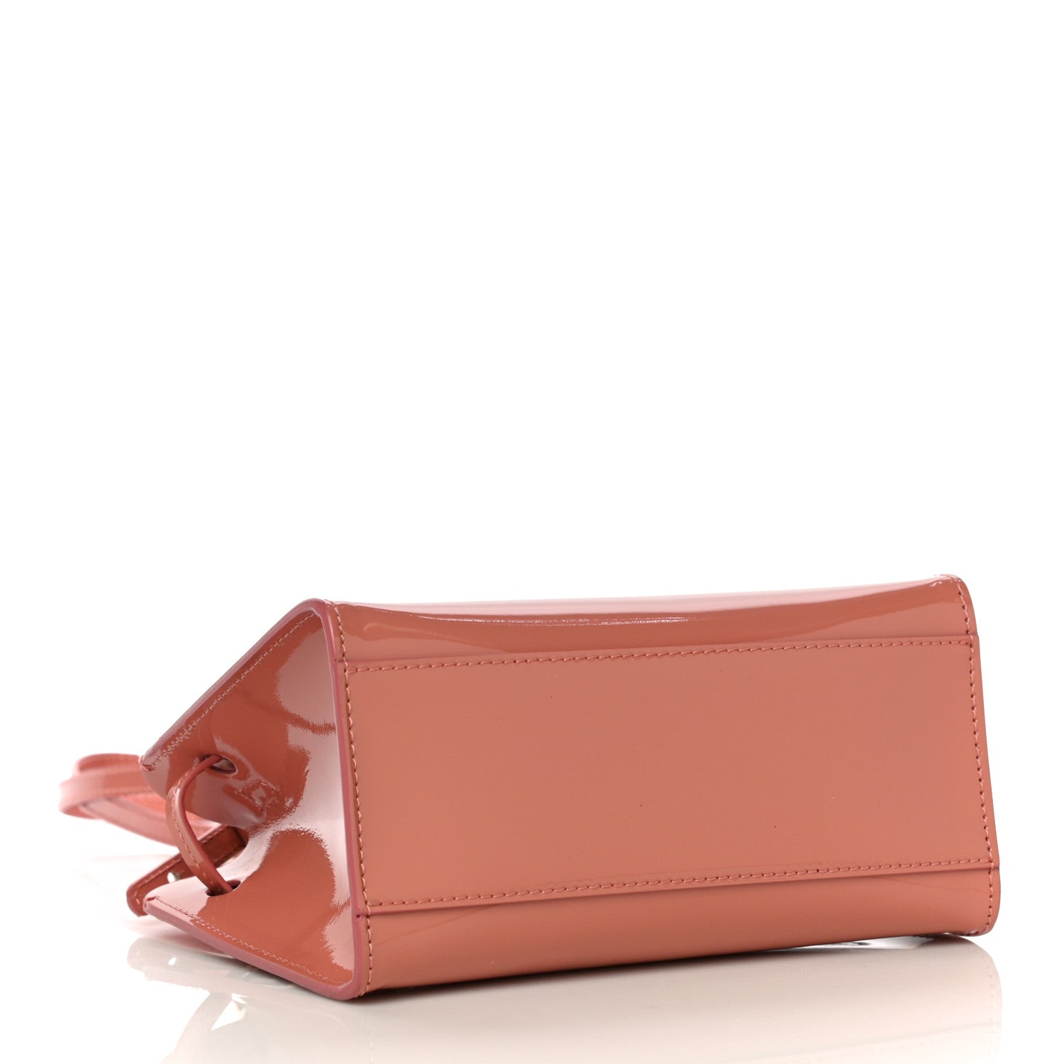 Mansur Gavriel Patent Mini Mini Sun Bag Blush 4 of 9