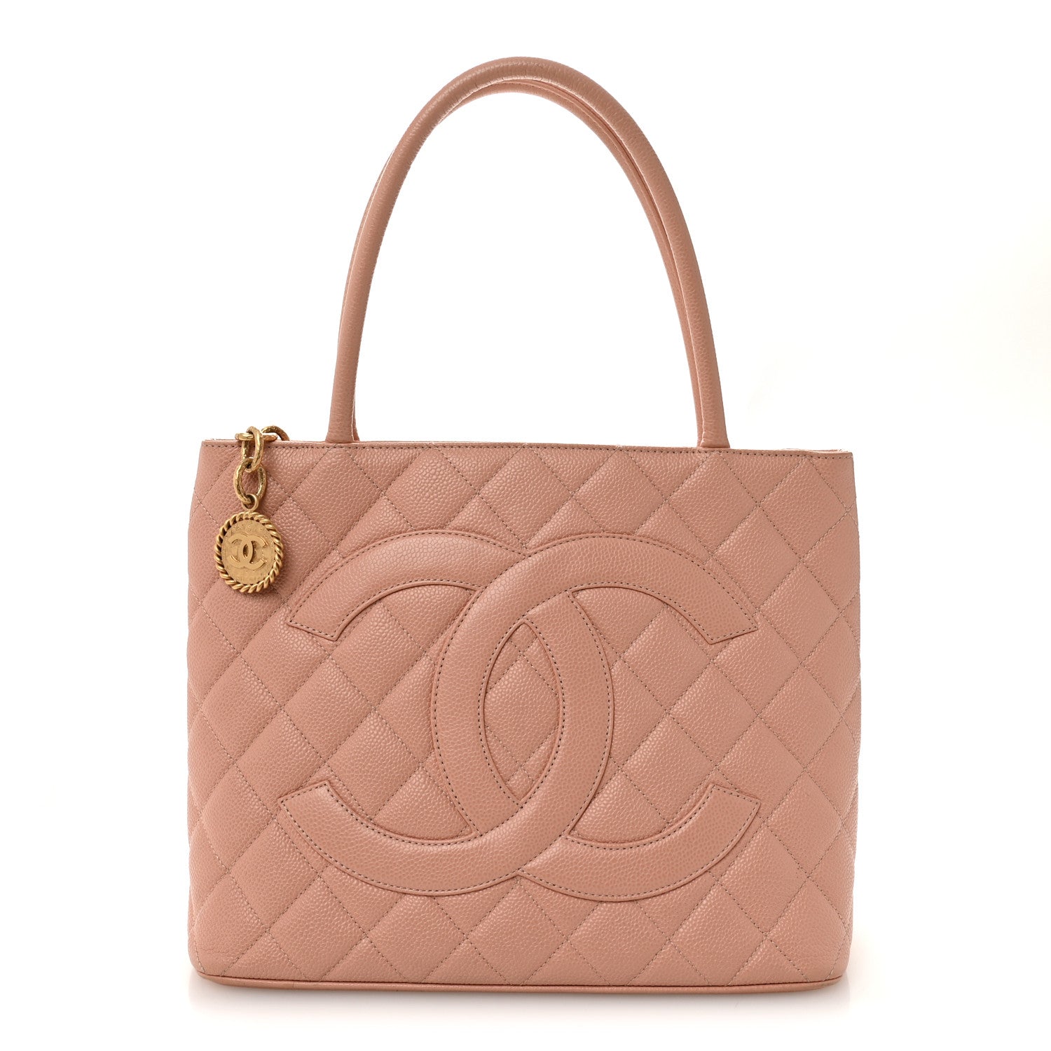 Chanel Caviar Quilted Medallion Tote Light Pink 1 of 12