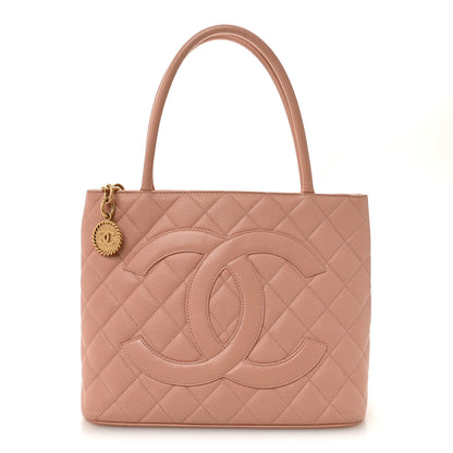 Chanel Caviar Quilted Medallion Tote Light Pink 1 of 12