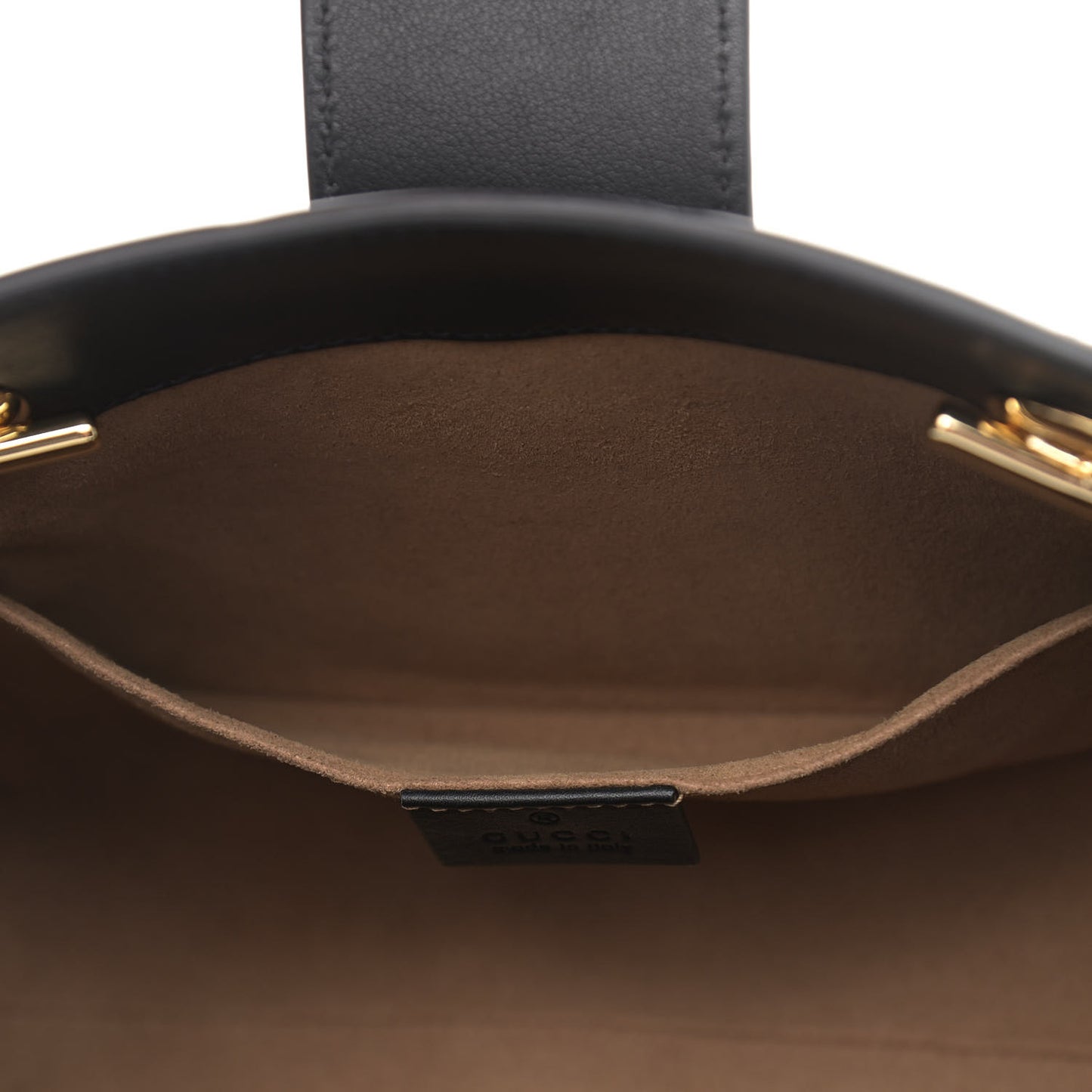 GG Supreme Monogram Small Padlock Tote Black