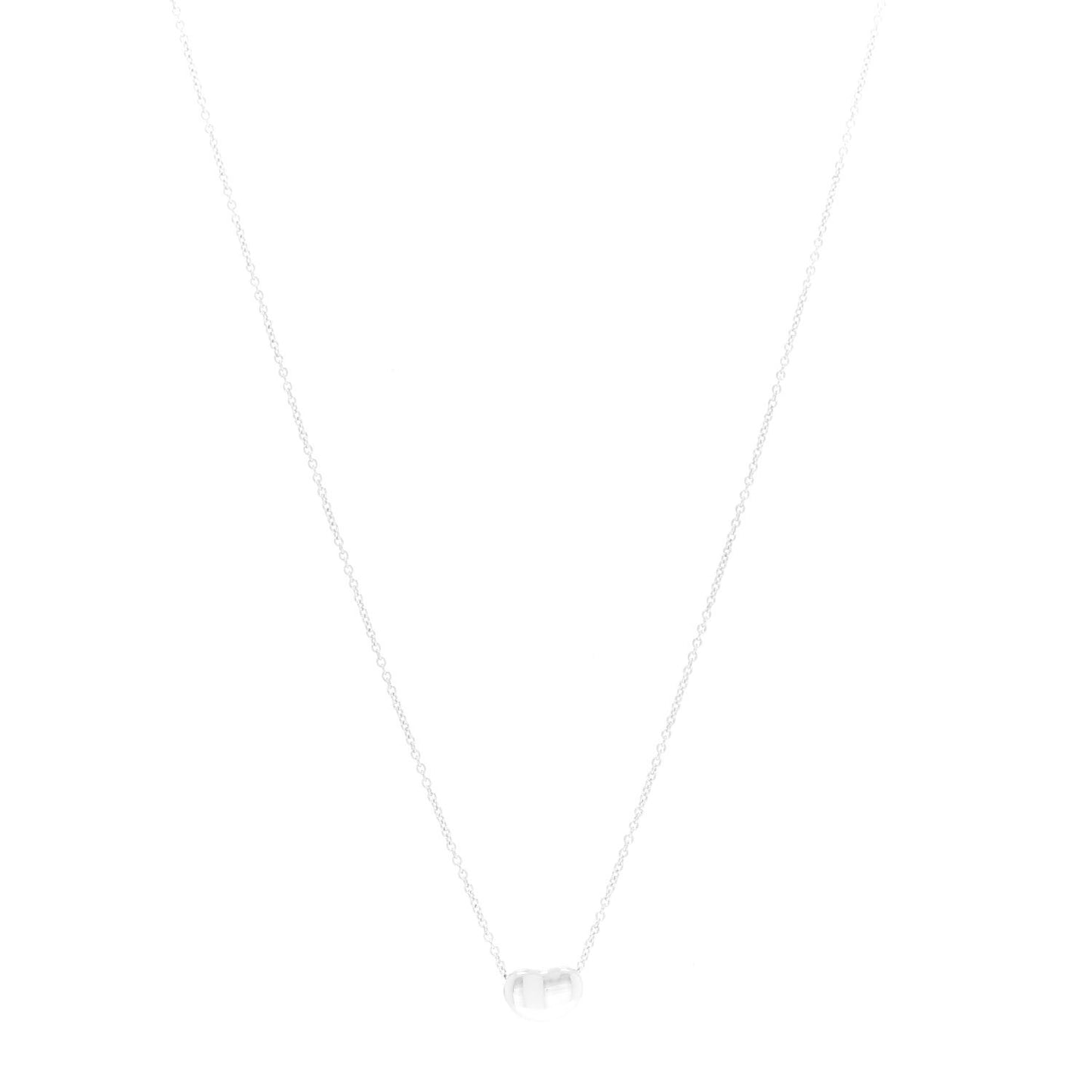 Sterling Silver 9mm Elsa Peretti Bean Pendant Necklace