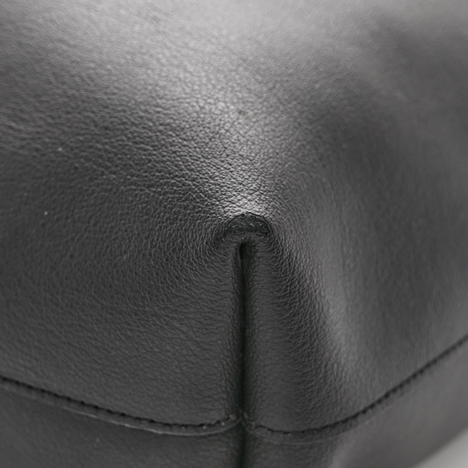 Saint Laurent Calfskin North-South Shopping Tote Black 11 of 12