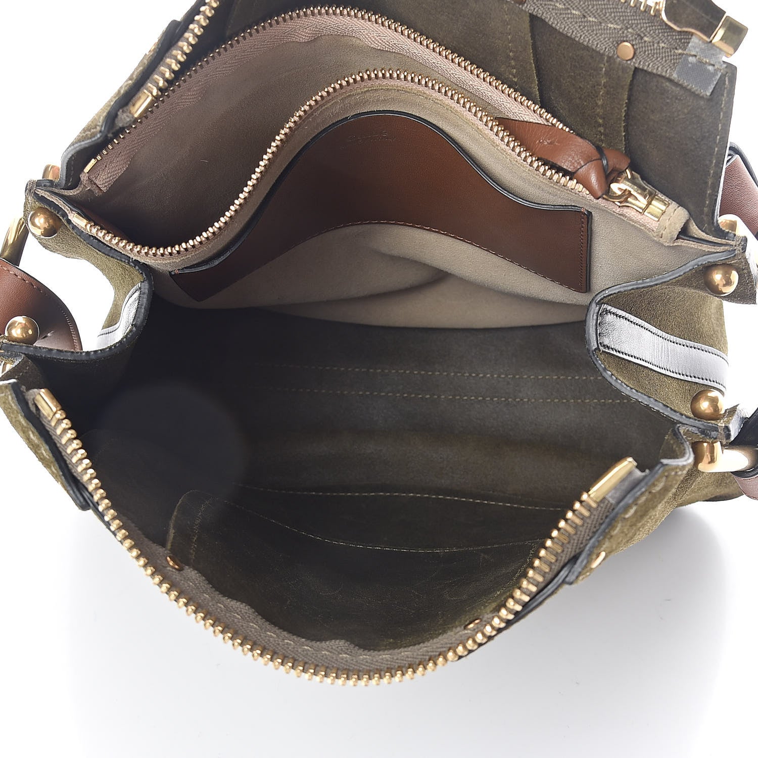 Chloe Calfskin Suede Small Hayley Hobo Eucalyptus 5 of 9
