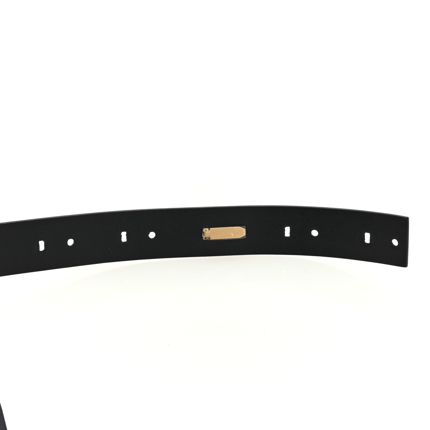 Fendi X FENDI Calfskin Fendace Logo Belt 100 40 Black 3 of 3