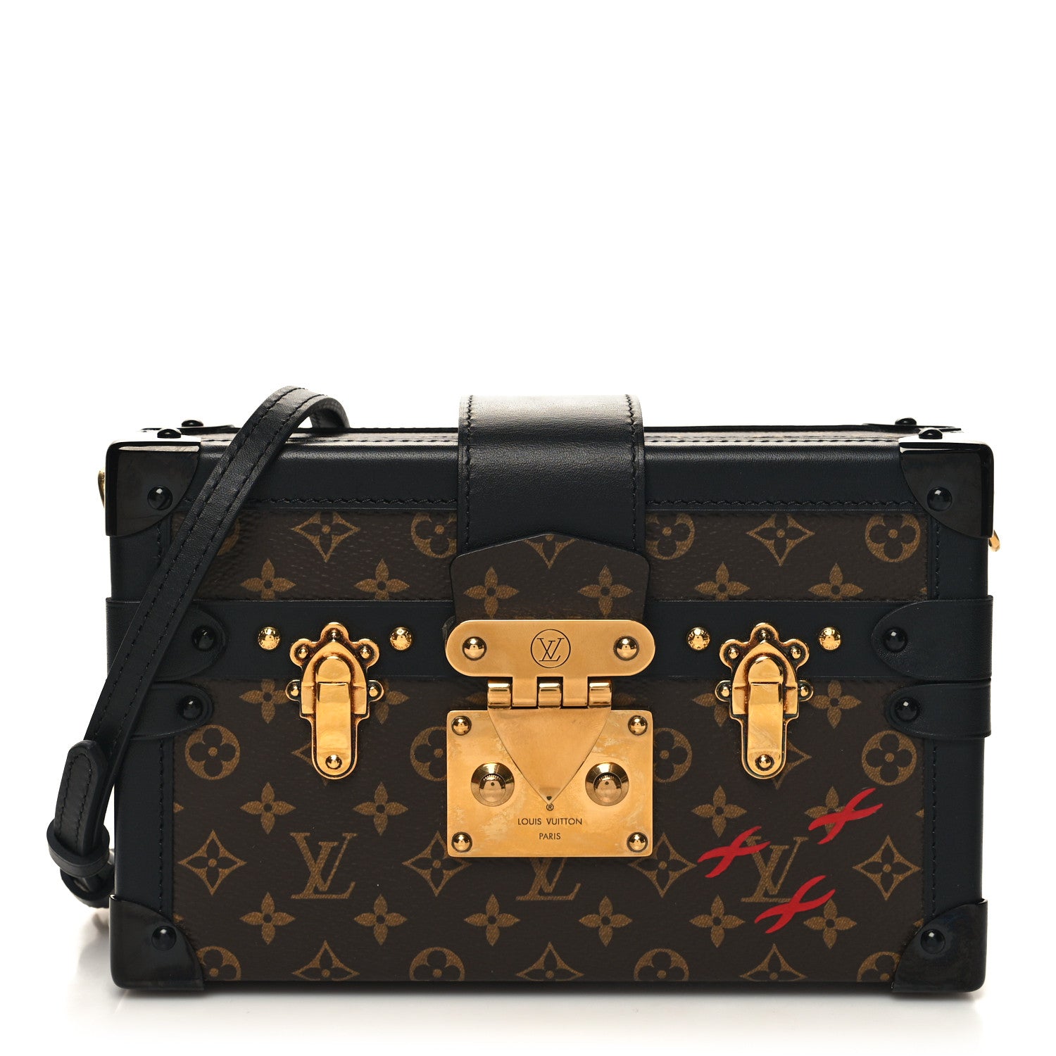 Louis Vuitton Monogram Petite Malle Black 1 of 9