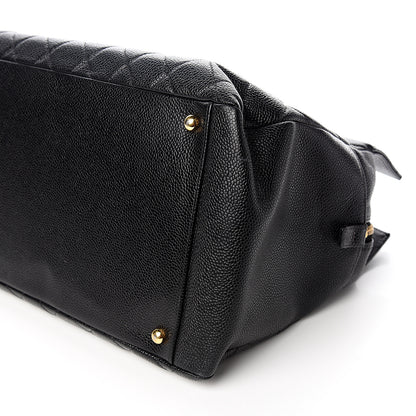 Chanel Caviar Quilted Grand Timeless Tote GTT Black 9 of 10
