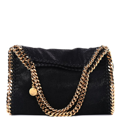 Stella McCartney Shaggy Deer Mini Falabella Fold Over Tote Black 1 of 4