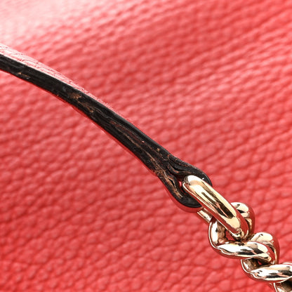 Gucci Pebbled Calfskin Medium Soho Chain Shoulder Bag Sun Orange 19 of 20