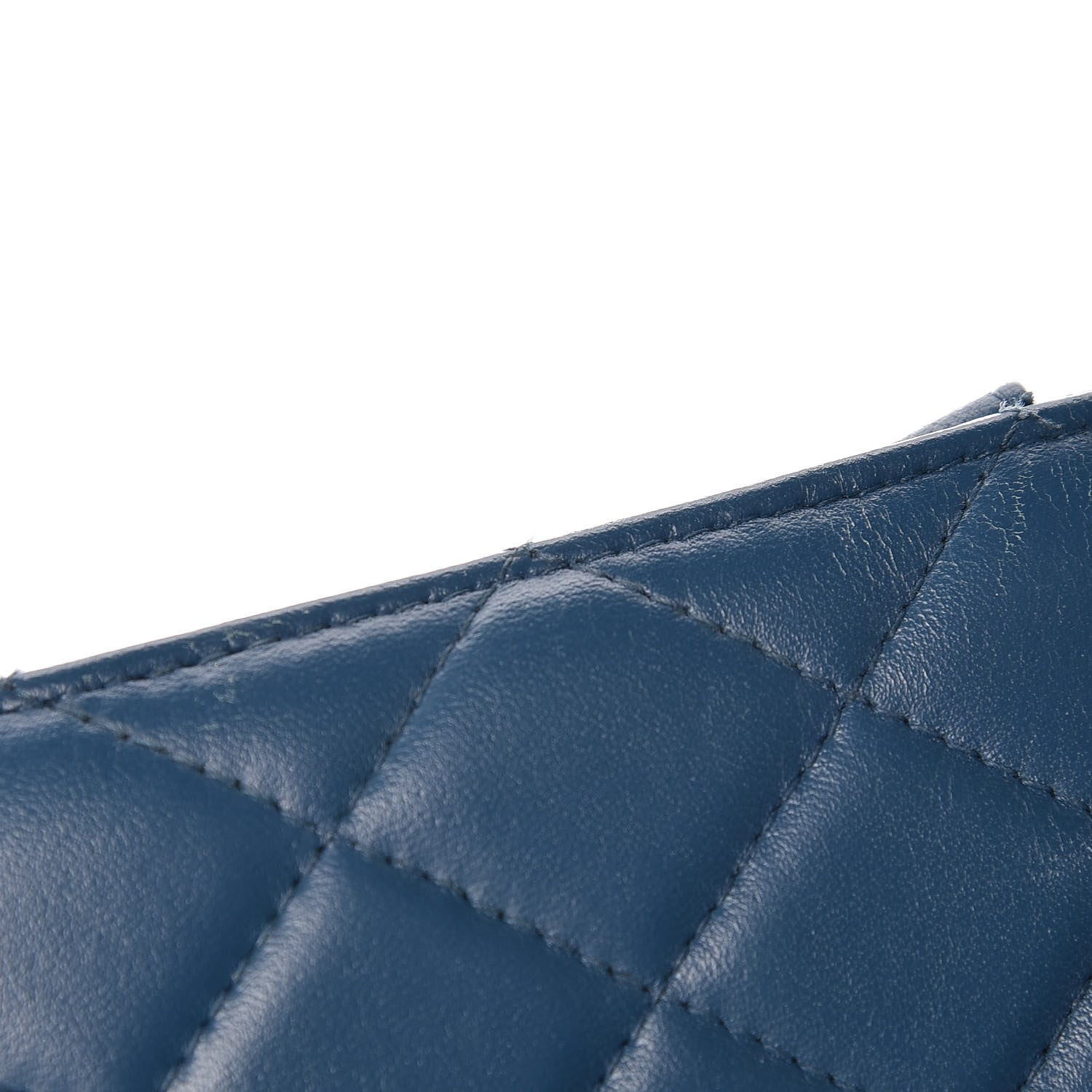 Chanel Lambskin Quilted Trendy CC Wallet On Chain WOC Blue 17 of 21