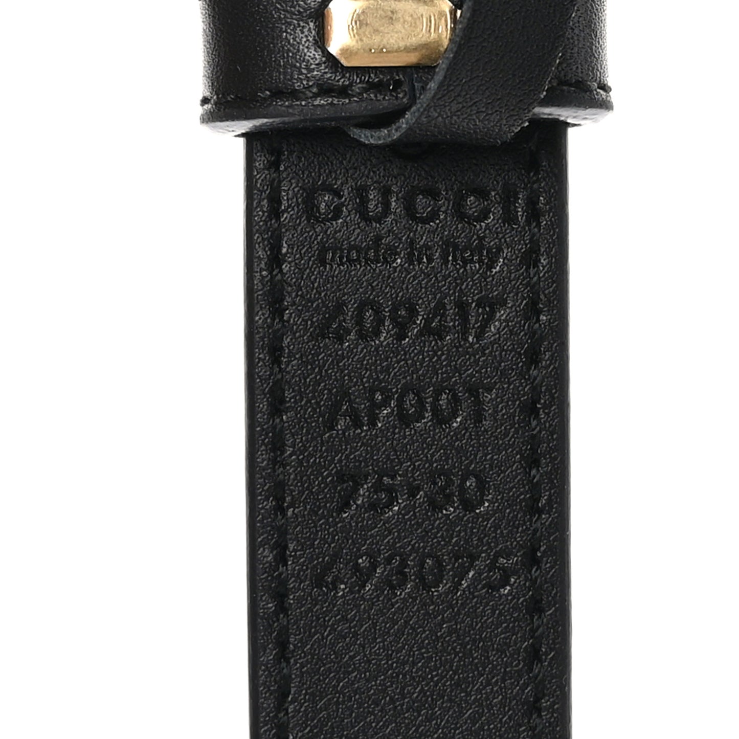 Calfskin Double G 20mm Belt 75 30 Black