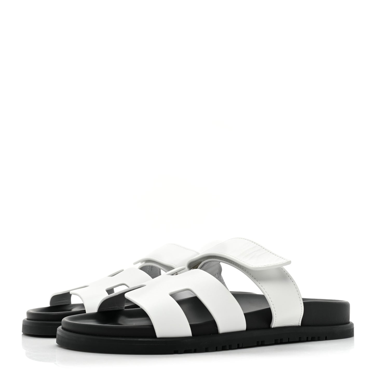 Calfskin Womens Chypre Sandals 38 White