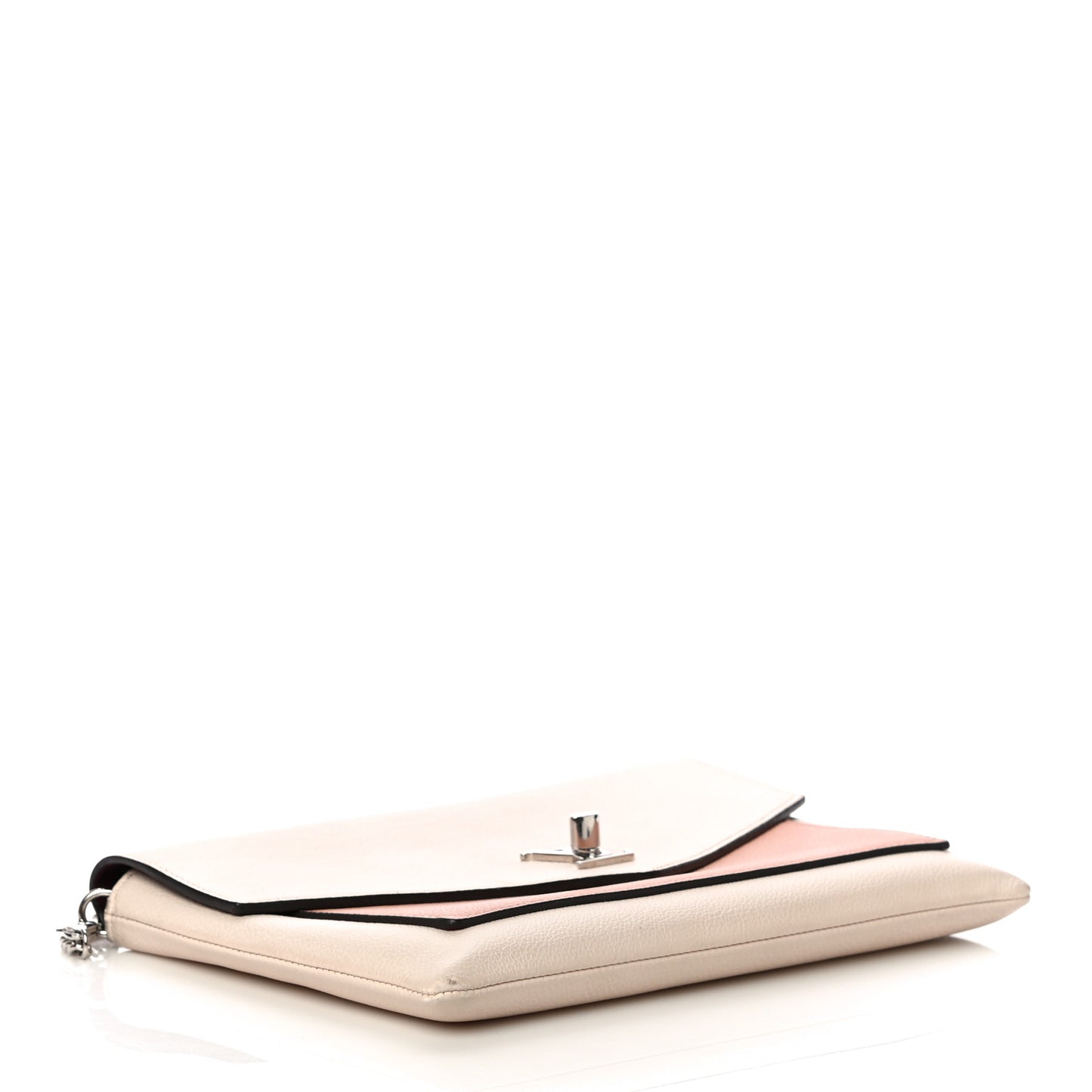 Soft Calfskin My Lockme Pochette Rose Silk Quartz