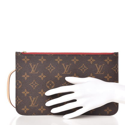 Louis Vuitton Monogram Neverfull MM GM Pochette Cherry 2 of 8