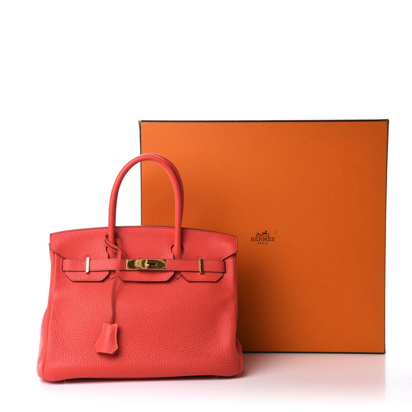 Togo Birkin 30 Rouge Pivoine