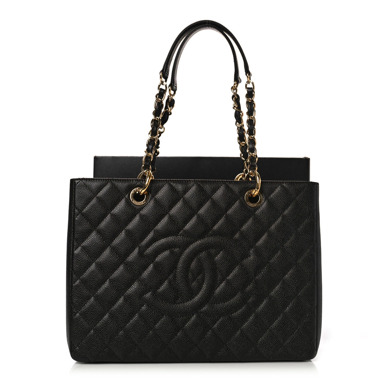 Chanel Caviar Quilted Grand Shopping Tote GST Black 10 of 10