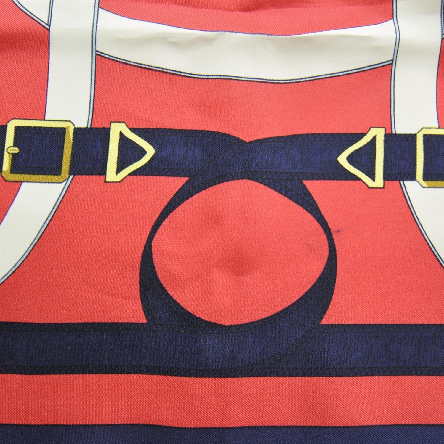 Hermes Silk Eperon D Or Scarf 90 Bleu 7 of 8