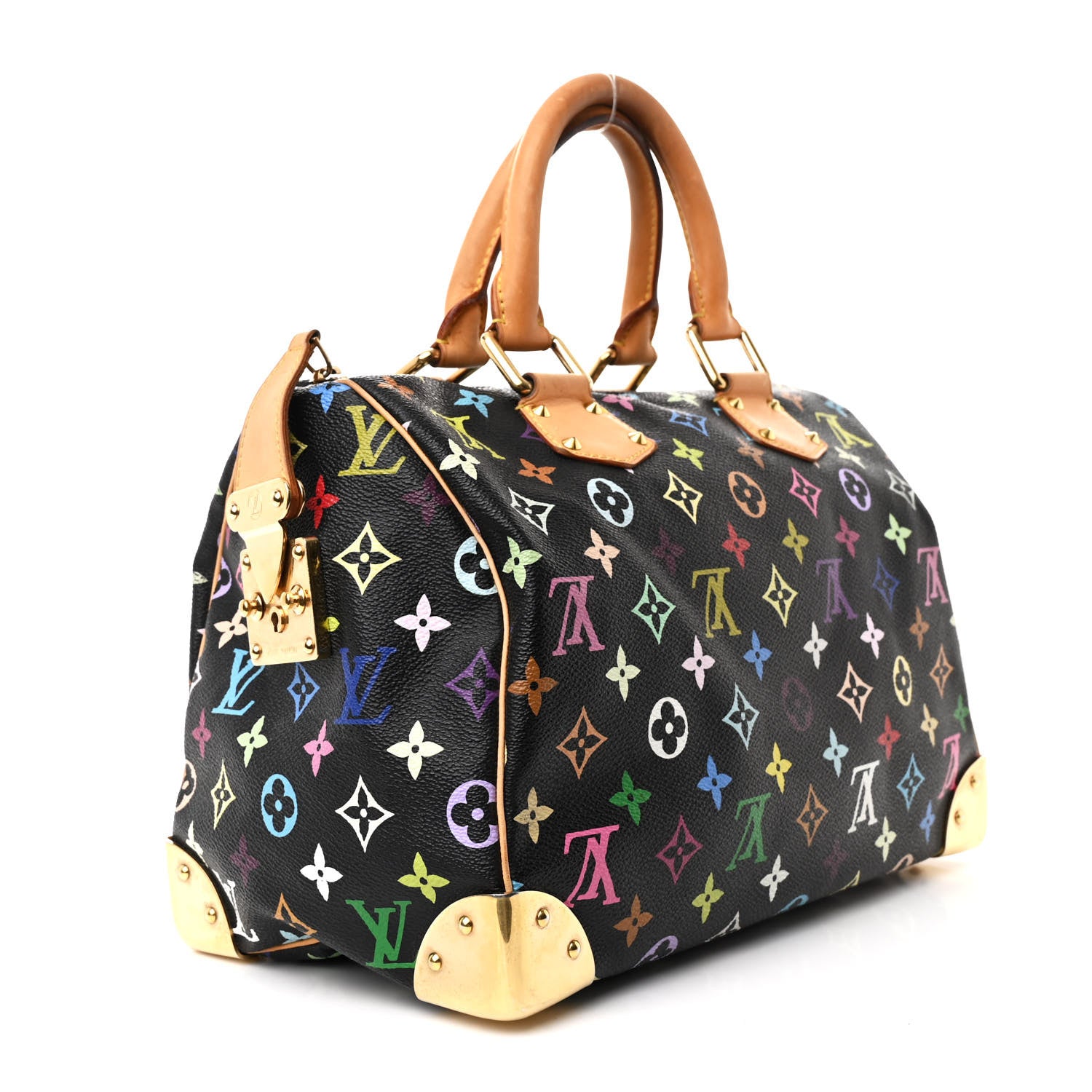 Louis Vuitton Monogram Multicolor Speedy 30 Black 3 of 10
