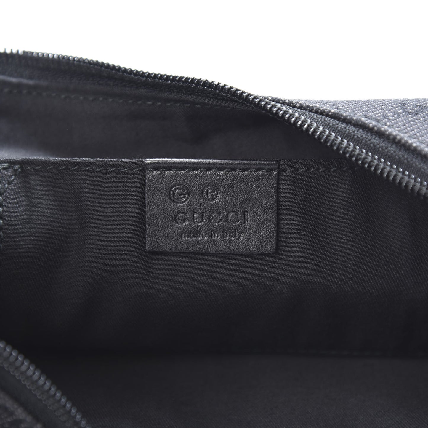Denim Monogram Half Moon Hobo Black