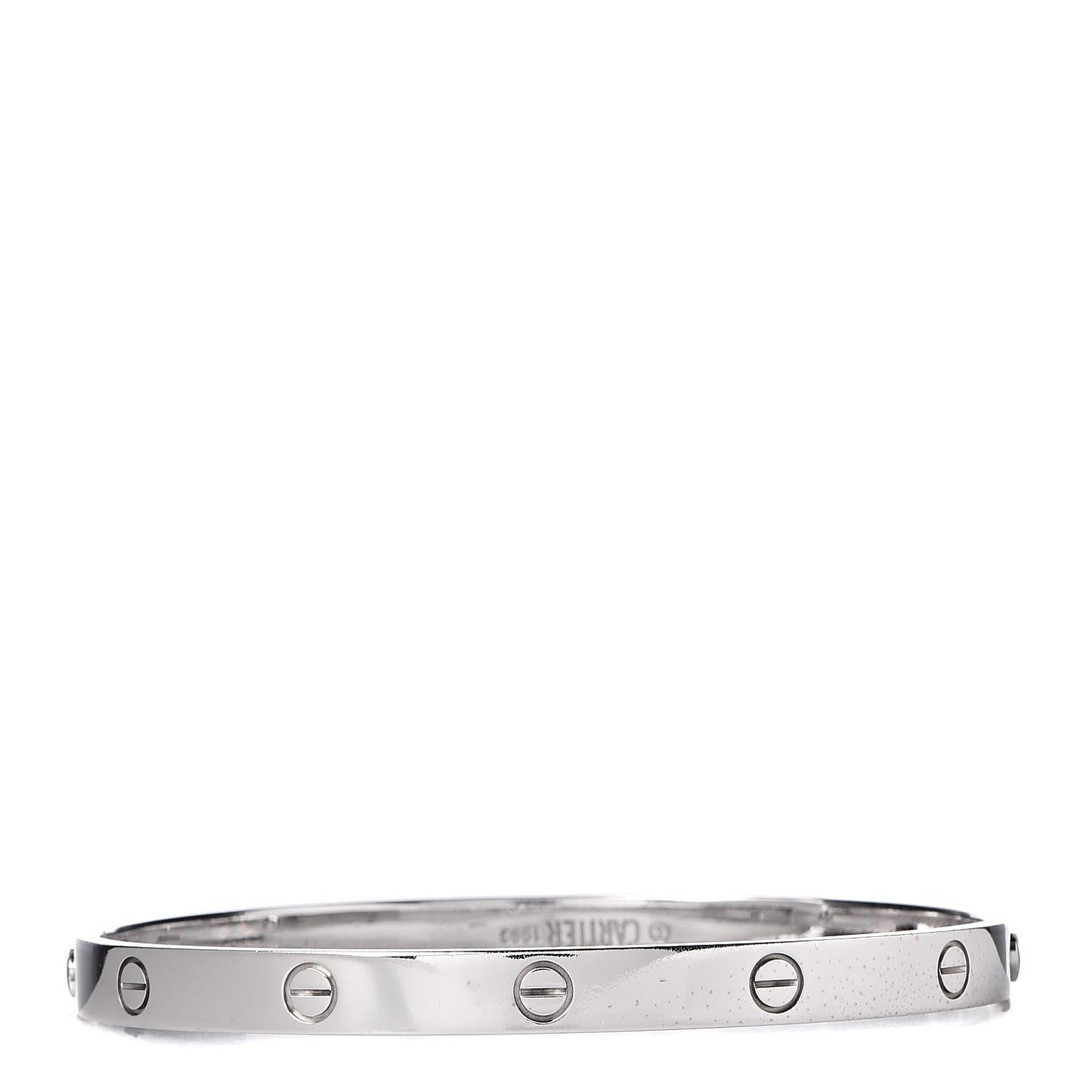 18K White Gold LOVE Bracelet 21