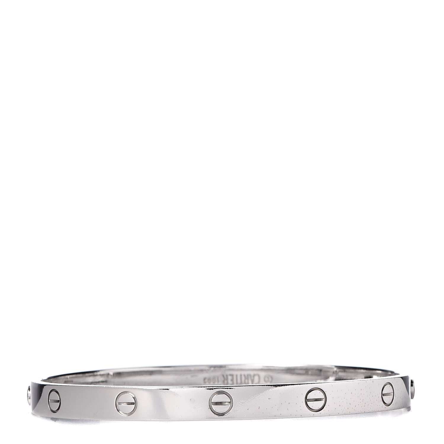 Cartier 18K White Gold LOVE Bracelet 21 3 of 7