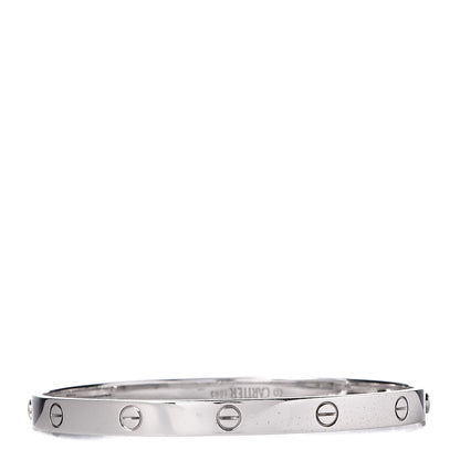 Cartier 18K White Gold LOVE Bracelet 21 3 of 7