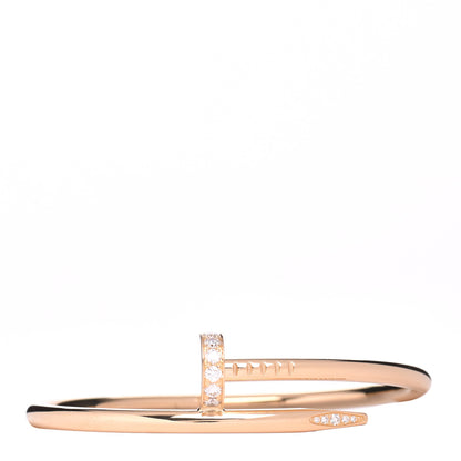 Cartier 18K Yellow Gold Diamond Juste Un Clou Bracelet 15 1 of 5
