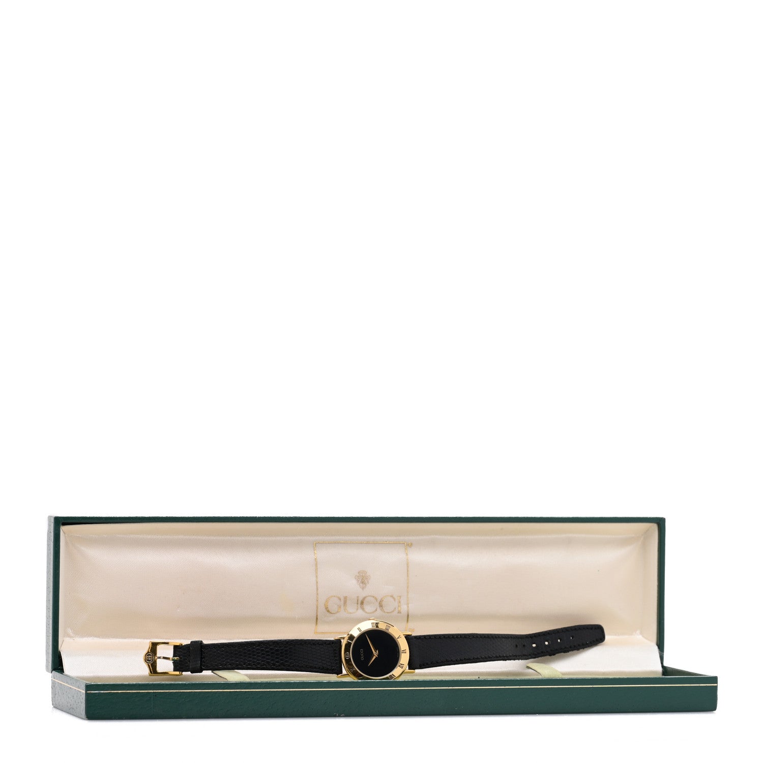 Gucci Stainless Steel Lizard 26mm 3000L Quartz Watch Black 5 of 5