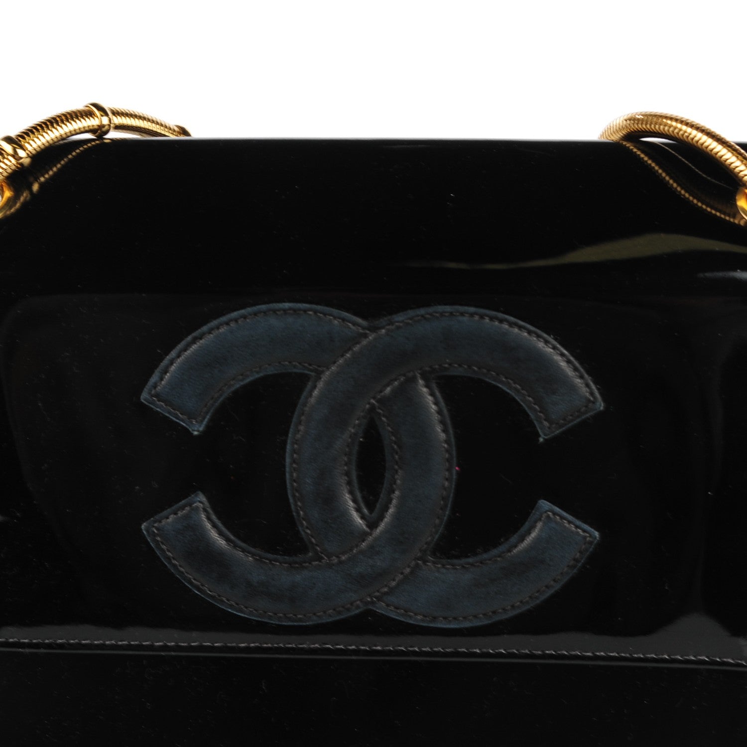 Chanel Vinyl CC Flap Black 8 of 11