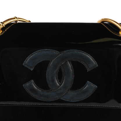 Chanel Vinyl CC Flap Black 8 of 11