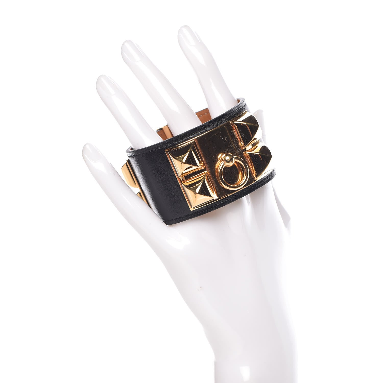 Hermes Box Collier De Chien CDC Bracelet T3 Black 2 of 5