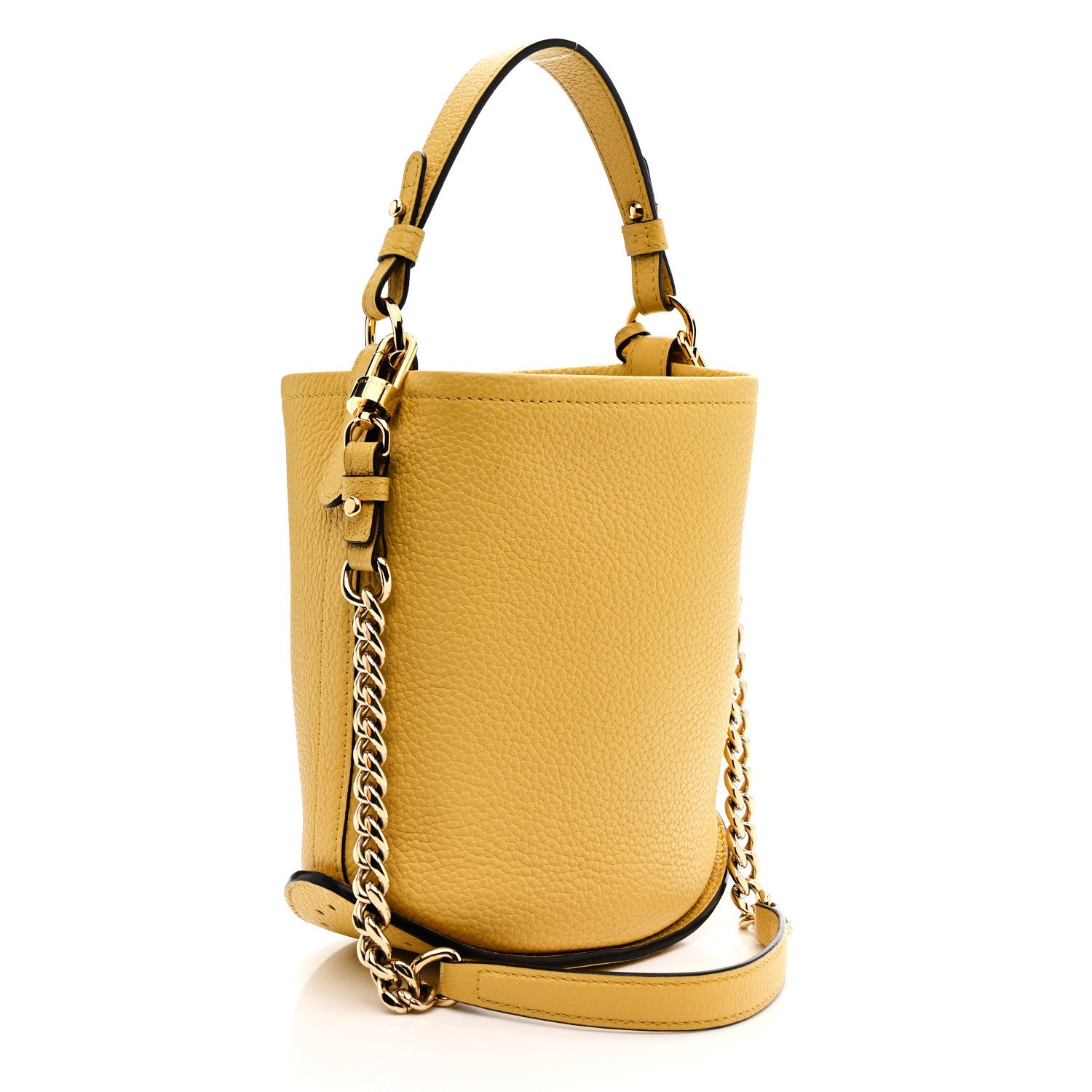 Delvaux Taurillon Mini Pin Daily Bucket Pollen 3 of 9