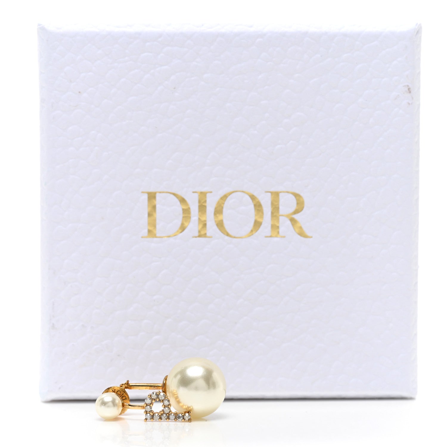Christian Dior Crystal Pearl My ABCDior P Tribale Earring Gold 5 of 5