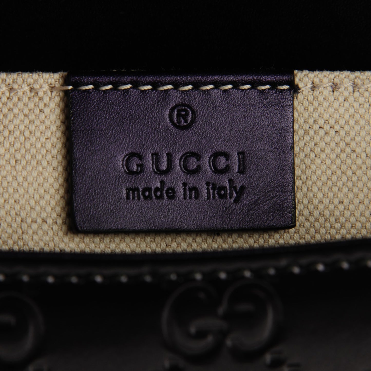 Shine Guccissima Medium Emily Chain Shoulder Bag Melanzana