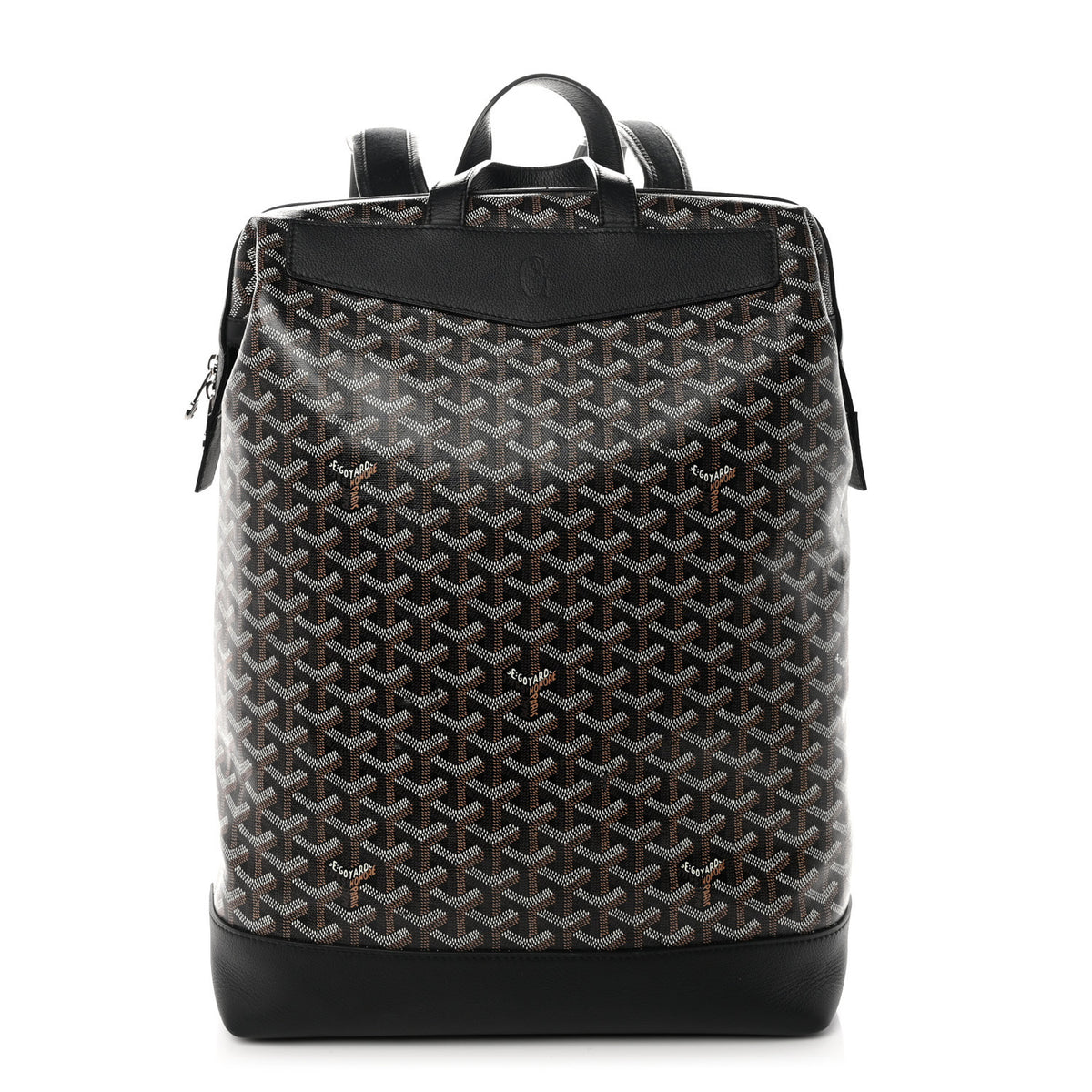 Goyardine Calfskin Cisalpin Backpack Black