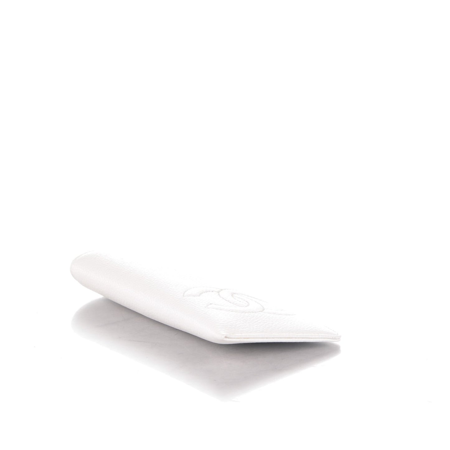 Caviar CC Eyeglasses Case White