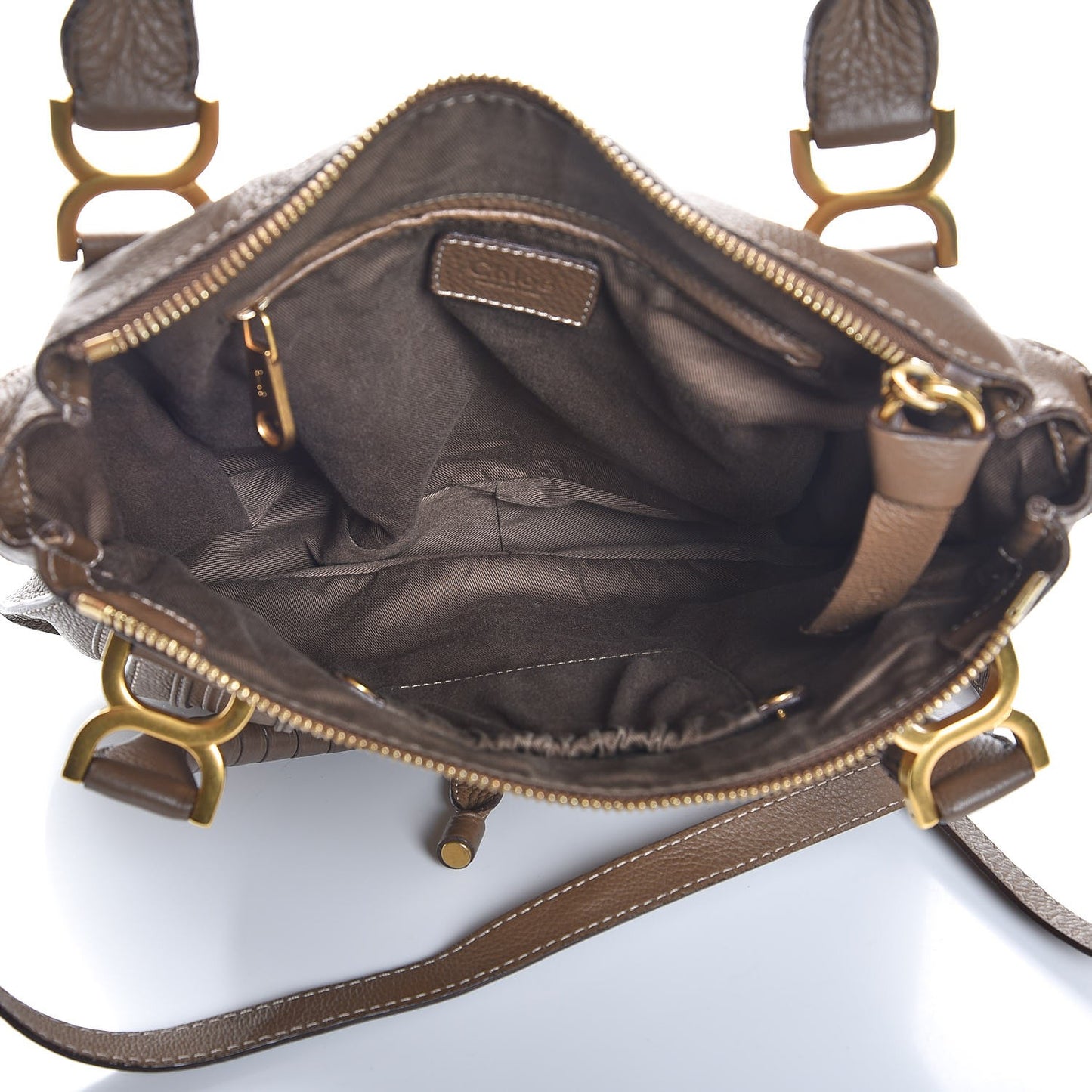 Calfskin Medium Marcie Satchel Barbour Khaki