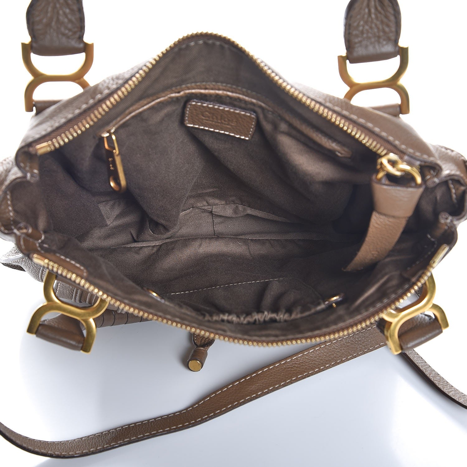 Chloe Calfskin Medium Marcie Satchel Barbour Khaki 6 of 8