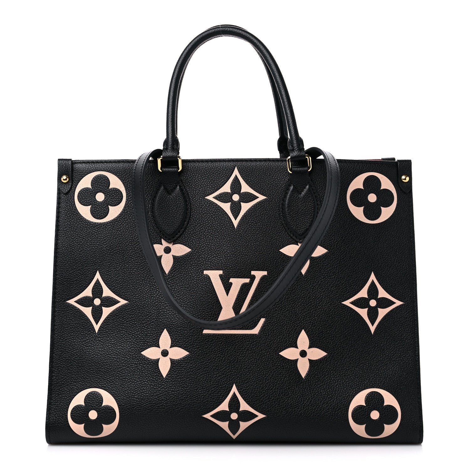 Louis Vuitton Empreinte Monogram Giant Onthego MM Black Beige 1 of 9