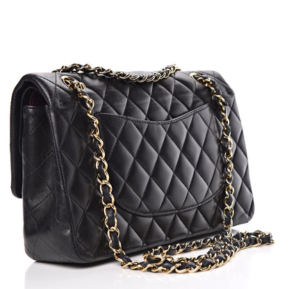 Chanel Lambskin Quilted Medium Double Flap Black 3 of 11
