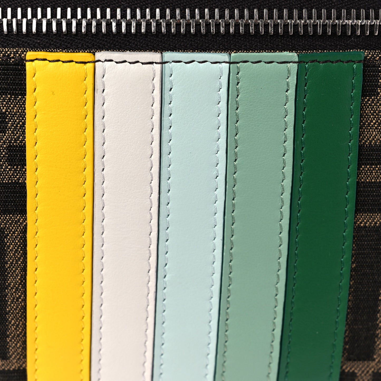 Fabric Jacquard Vitello Century Matt Semiluc FF Kids Belt Bag Tobacco Multicolor