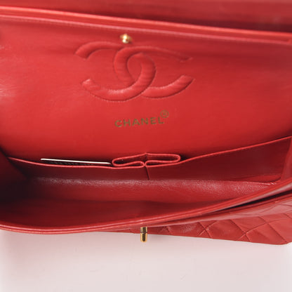 Chanel Lambskin Quilted Medium Double Flap Red 8 of 28
