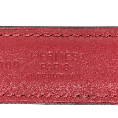 Hermes Box Swift 24mm Constance H Belt 75 Black Rouge Grenat 3 of 8