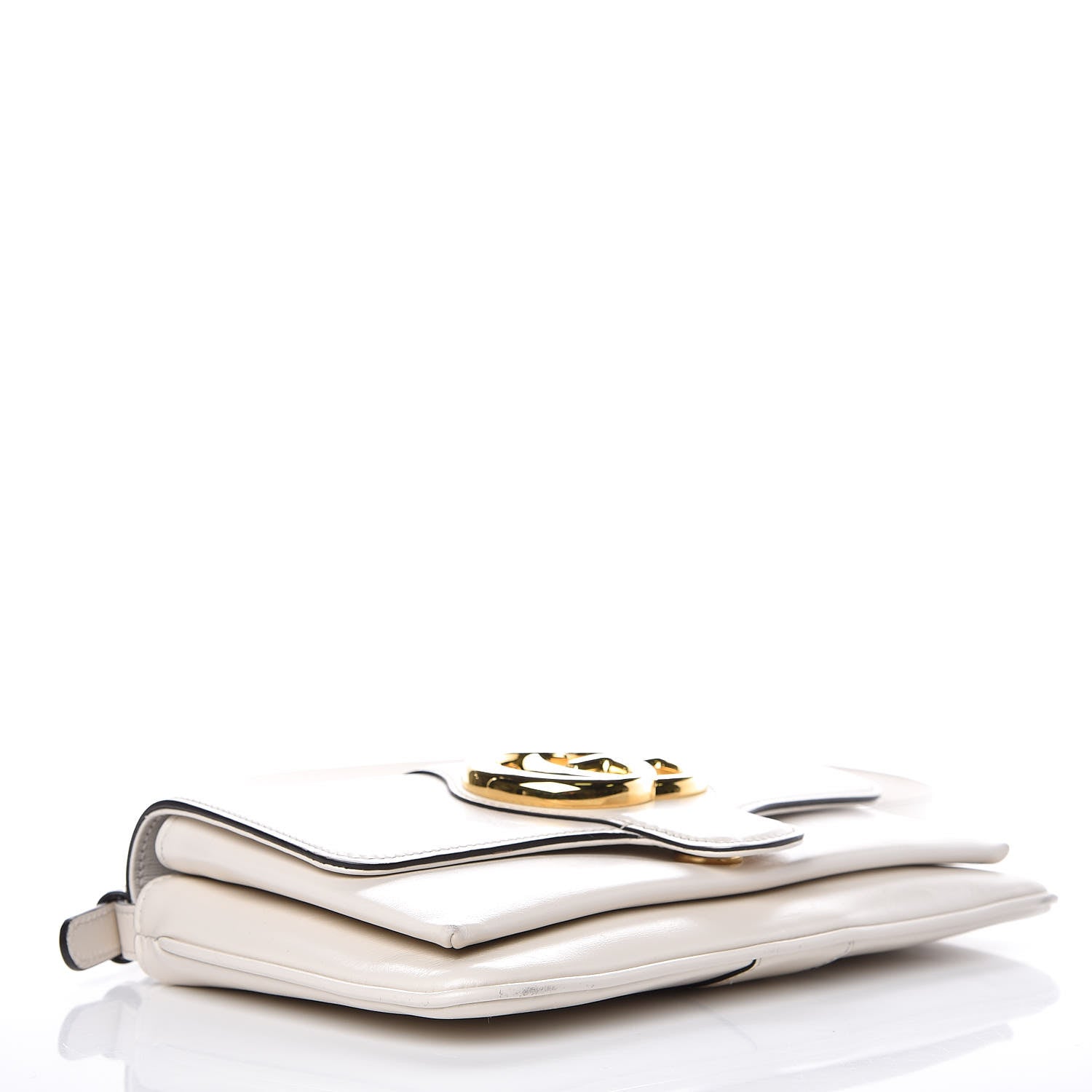 Gucci Calfskin Small Arli Flap Shoulder Bag Mystic White 3 of 11