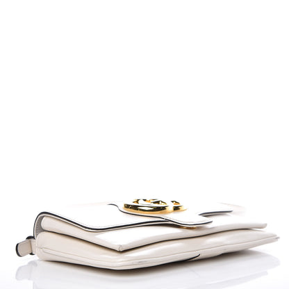 Gucci Calfskin Small Arli Flap Shoulder Bag Mystic White 3 of 11