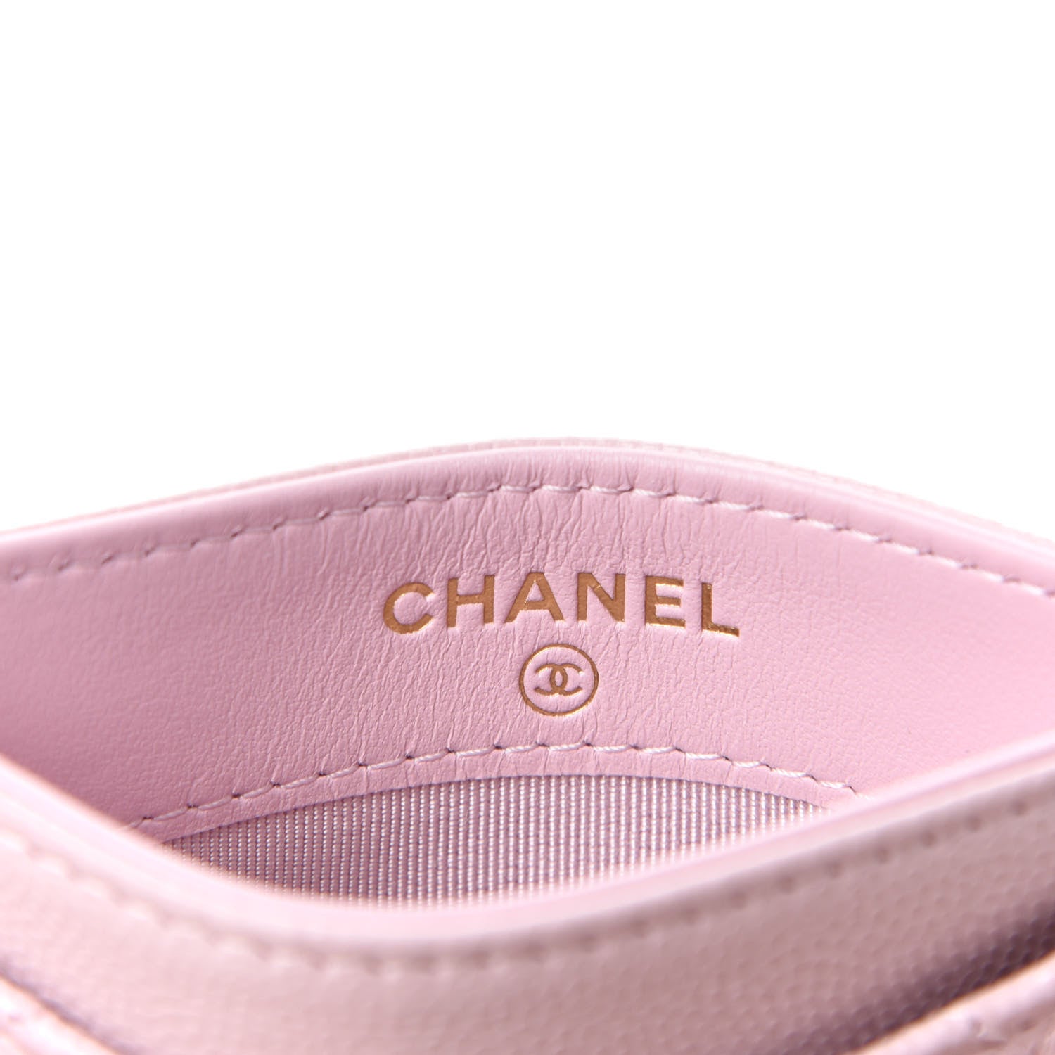 Chanel Caviar Quilted Card Holder Pink 5 of 8