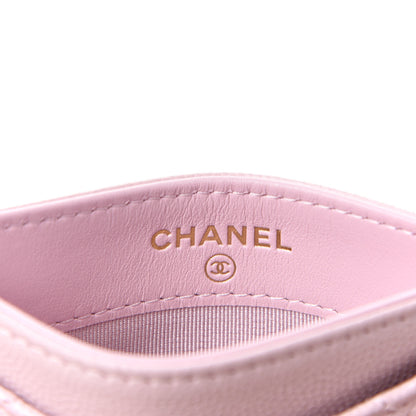 Chanel Caviar Quilted Card Holder Pink 5 of 8