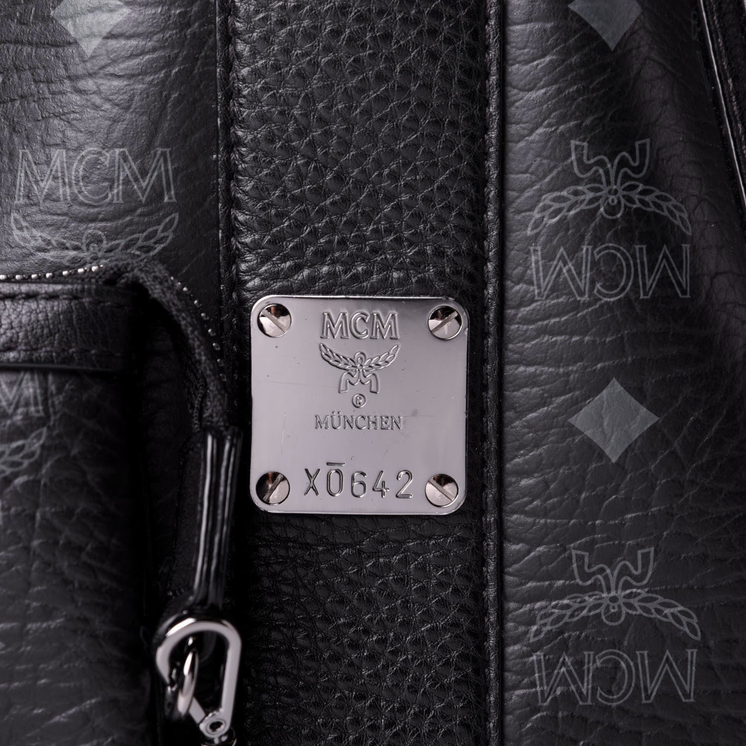 MCM Visetos Medium Liz Reversible Shopper Tote Black 12 of 17